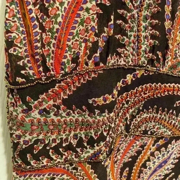 Central Park West Womens Silk Mini Drop Waist Deep V Neck Dress Nordstrom medium - Picture 11 of 12